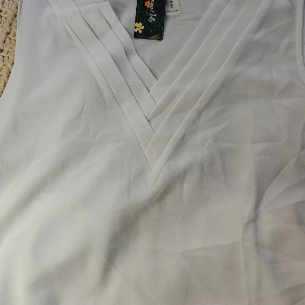 Blooming Jelly Tank Top Dressy Sleeveless Blouses Business Casual Tank XL NWT - Picture 6 of 10